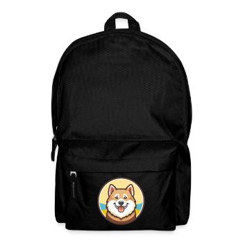 Chien polaire argentin dessin animé kawaii clipart - Sac à dos - noir - Devant