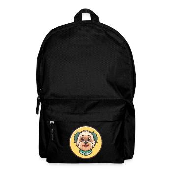 Dandie Dinmont Terrier Dog Breed Cartoon Kawaii - Backpack - black - Front