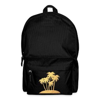 Palm Island Gold Vacation Luxury South Seas Ready for Vacation - Backpack - black - Front