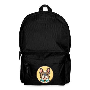 Gascon Saintongeois Chien Race Drôle Dessin Animé Kawaii - Sac à dos - noir - Devant