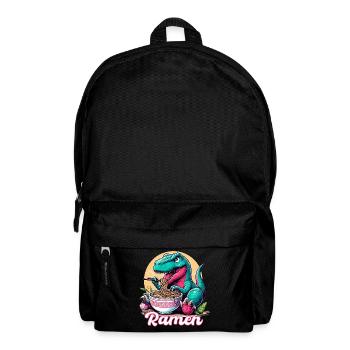 Mignon T-Rex Ramen Dinosaure Cadeau - Sac à dos - noir - Devant