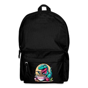Mignon T-Rex Ramen Dino dinosaure cadeau - Sac à dos - noir - Devant