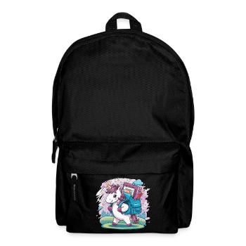Licorne Retour à l’école - Sac à dos - noir - Devant