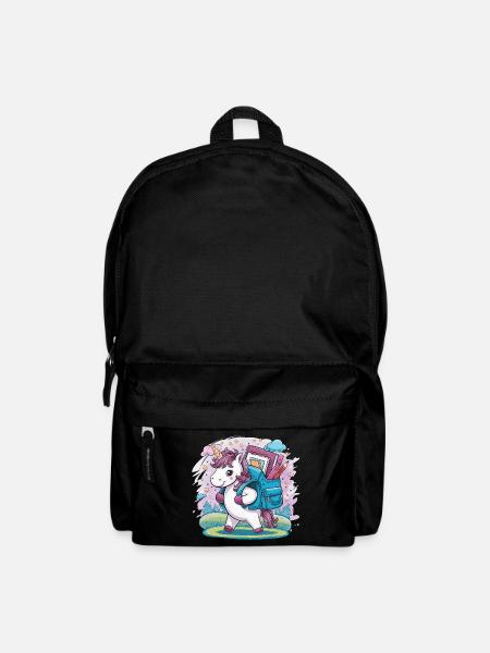 Einhorn Schulanfang - Rucksack - Schwarz