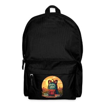 Retour à l’école, sac à dos et livres - Sac à dos - noir - Devant