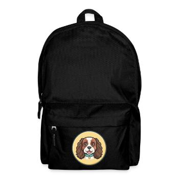 Toy Trawler Spaniel Dog Breed Funny Cartoon Kawaii - Backpack - black - Front