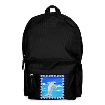 Cheeky Dolphin - Sonja Ariel von Staden - Backpack - black - Front