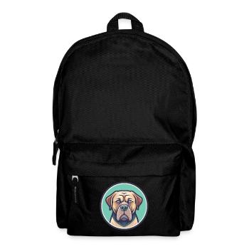 Alano Español Chien Race Dessin animé Kawaii Clipart Animal de compagnie - Sac à dos - noir - Devant