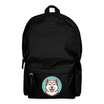 Akbash Hund Rasse Cartoon Kawaii Clipart Tier Haustier - Rucksack - Schwarz - Vorne