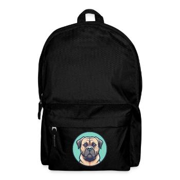 Boerboel Dog Breed Colorful Cartoon Kawaii Clipart - Backpack - black - Front