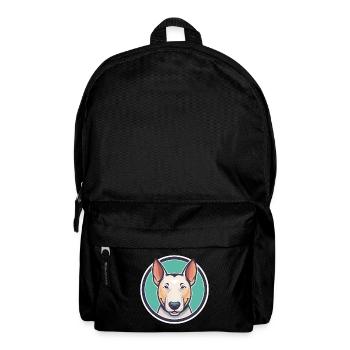 Bullterrier Miniatur Hund Rasse Karikatur Kawaii - Rucksack - Schwarz - Vorne