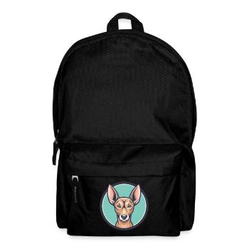 Cirneco Dell Etna Dog Breed Cartoon Kawaii Clipart - Backpack - black - Front