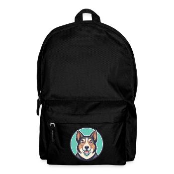 Chortai Dog Breed Cartoon Character Kawaii Clipart - Backpack - black - Front