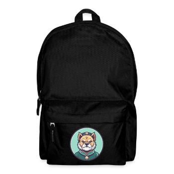 Chien impérial chinois race dessin animé Kawaii Clipart - Sac à dos - noir - Devant