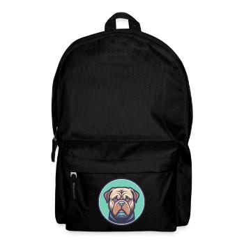 Dogge De Bordeaux Hunderasse Cartoon Kawaii Clipart - Rucksack - Schwarz - Vorne