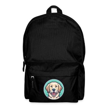 Goldador Hunderasse Bunte Karikatur Kawaii Clipart - Rucksack - Schwarz - Vorne