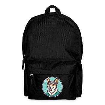 Hawaïen Poi Chien Race Dessin animé Kawaii Clipart Animal de compagnie - Sac à dos - noir - Devant