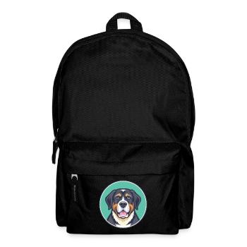 Grand Bouvier Suisse Race Dessin Animé Kawaii - Sac à dos - noir - Devant