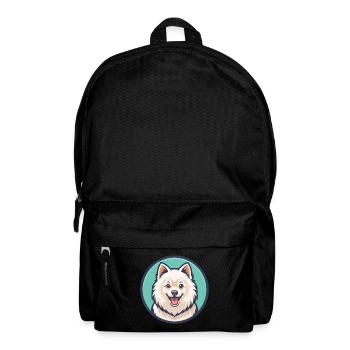 Spitz japonais chien race dessin animé Kawaii Clipart - Sac à dos - noir - Devant
