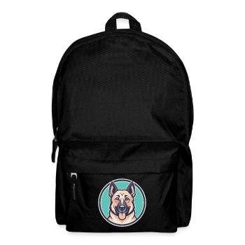 Kangal berger chien race dessin animé Kawaii Clipart - Sac à dos - noir - Devant