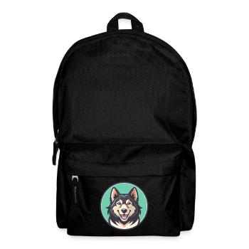 Karakachan Chien Race Dessin animé Kawaii Clipart Animal - Sac à dos - noir - Devant