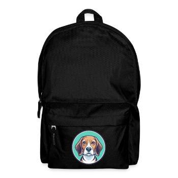 Kerry Beagle Dog Breed Cartoon Kawaii Clipart Pet - Backpack - black - Front