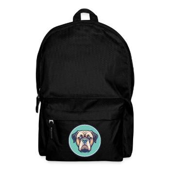 Majorque Mastiff Chien Race Dessin animé Kawaii Clipart - Sac à dos - noir - Devant