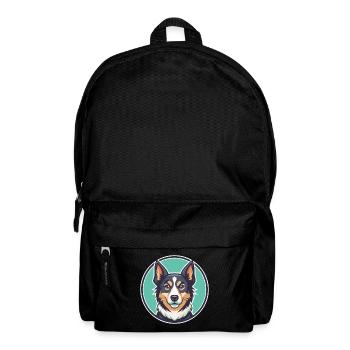 Kromfohrlander Dog Breed Cartoon Kawaii Clipart - Backpack - black - Front