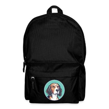Lévrier letton chien race dessin animé Kawaii Clipart animal de compagnie - Sac à dos - noir - Devant
