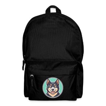 Monténégrin Chien de montagne chien race dessin animé drôle - Sac à dos - noir - Devant