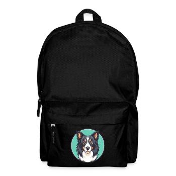 Patagonian Sheepdog Dog Breed Funny Cartoon Kawaii - Backpack - black - Front