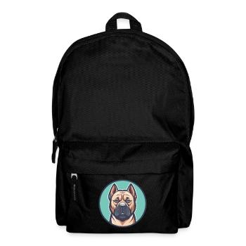 Presa Canario Chien Race Dessin animé Kawaii Clipart Animal de compagnie - Sac à dos - noir - Devant
