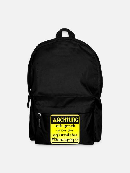 MÄNNERGRIPPE HUMOR - KRANK - Rucksack - Schwarz