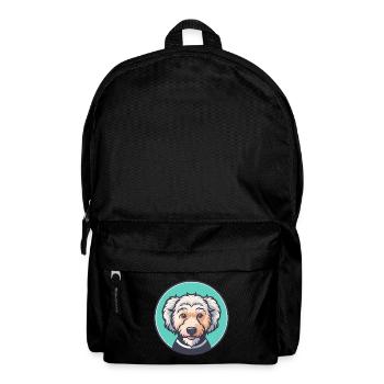 Pumi Hund Rasse Cartoon Kawaii Clipart Illustration - Rucksack - Schwarz - Vorne
