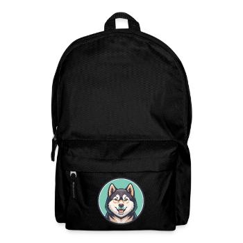 Rize Koyun Chien Race Dessin animé Kawaii Clipart Animal - Sac à dos - noir - Devant