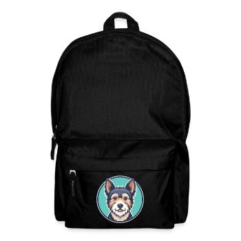 Teddy Roosevelt Terrier Hunderasse Karikatur Kawaii - Rucksack - Schwarz - Vorne