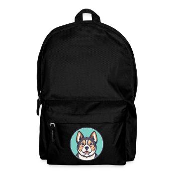 Thai Bangkaew Dog Breed Cartoon Kawaii Clipart Pet - Backpack - black - Front