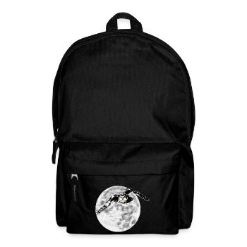 Owl in front of moon - Backpack - black - Front