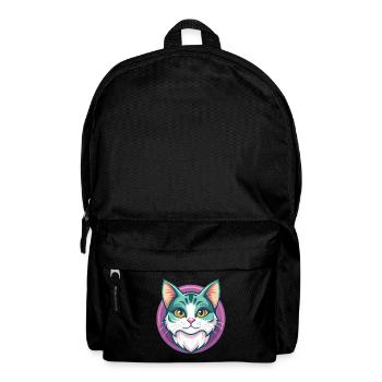American Wirehair Cat Breed Cartoon Kawaii Animal - Backpack - black - Front