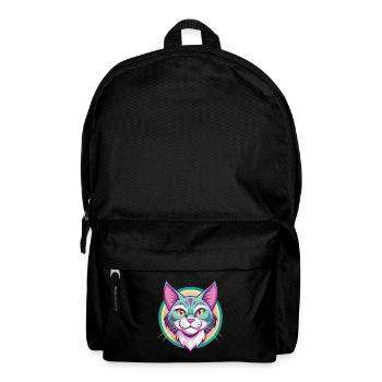 Chat pailleté de Californie Race Dessin animé Kawaii Pet - Sac à dos - noir - Devant