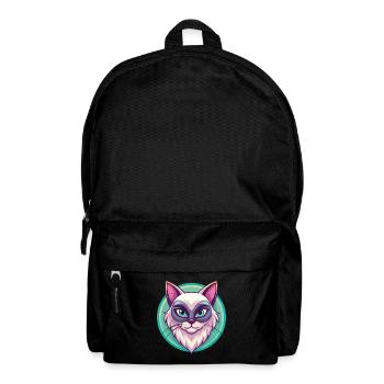 Neva Maskerade Katze Rasse Cartoon Kawaii Tier - Rucksack - Schwarz - Vorne