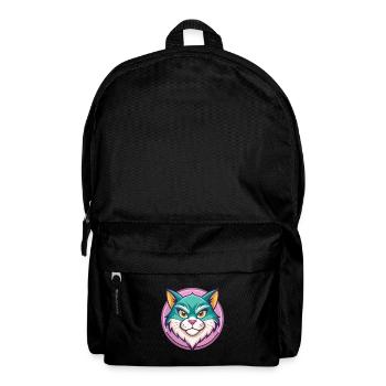 Chypre Chat Race Dessin Animé Kawaii Animal Animal Pet - Sac à dos - noir - Devant