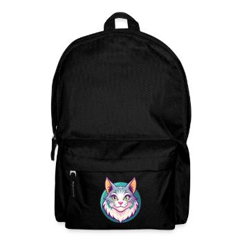 American Bobtail Cat Breed Cartoon Kawaii Animal - Backpack - black - Front