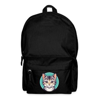 Amerikanisch Kurzhaar Katze Rasse Karikatur Kawaii Tier - Rucksack - Schwarz - Vorne