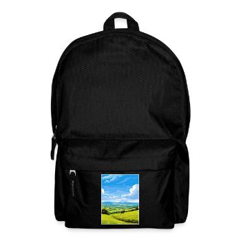 Shropshire Hills Aonb Travel Poster Souvenir WPA - Backpack - black - Front