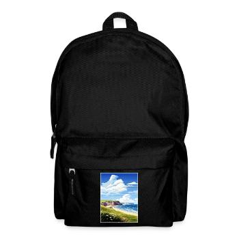 Gower Halbinsel Aonb Reise Poster Souvenir WPA - Rucksack - Schwarz - Vorne