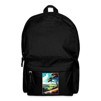Mendip Hills Anob Travel Poster Souvenir Paint WPA - Backpack - black - Front