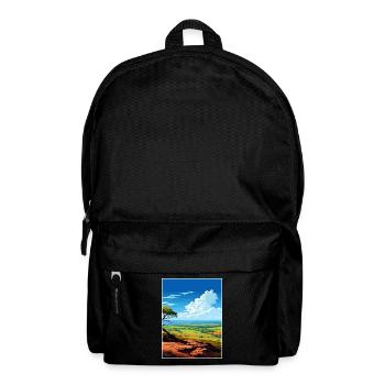 Quantock Hills Aonb Vintage Travel Poster Souvenir - Backpack - black - Front