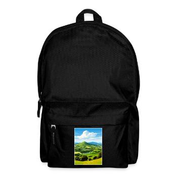 Malvern Hills Aonb Reise Poster Souvenir Farbe WP - Rucksack - Schwarz - Vorne