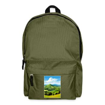 Malvern Hills Aonb Reise Poster Souvenir Farbe WP - Rucksack - Olivgrün - Vorne